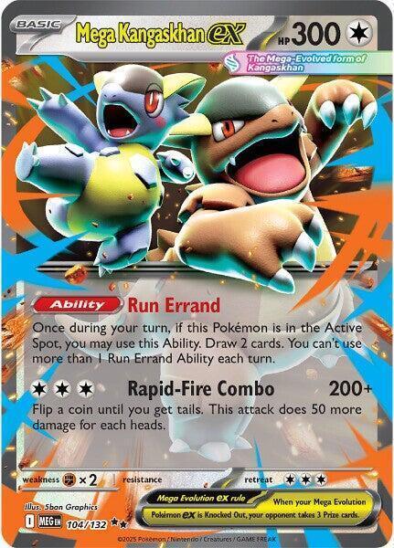 Mega Kangaskhan ex (104/132) [Mega Evolutions: Base Set]