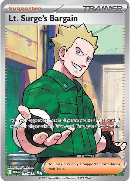 Lt. Surge's Bargain (170/132) [Mega Evolutions: Base Set]