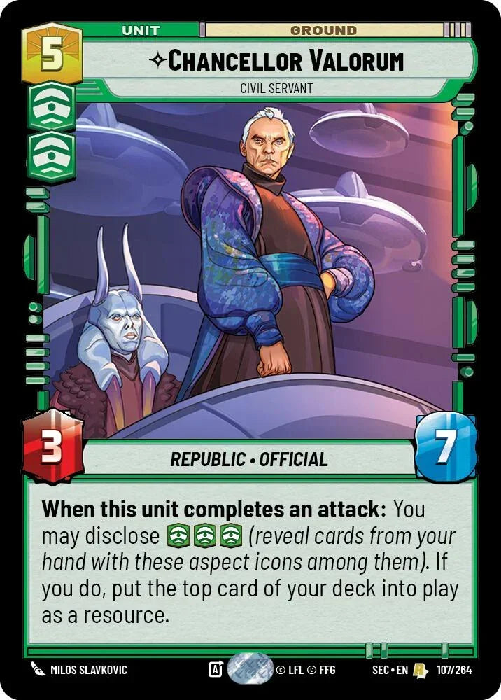Chancellor Valorum (107/264) - Civil Servant (107/264) [Secrets of Power]