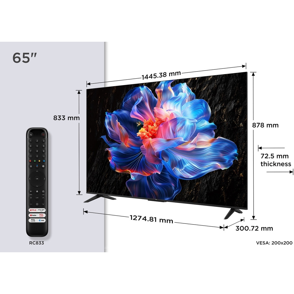 TCL TELEVISION 4K UHD 65" GOOGLE TV