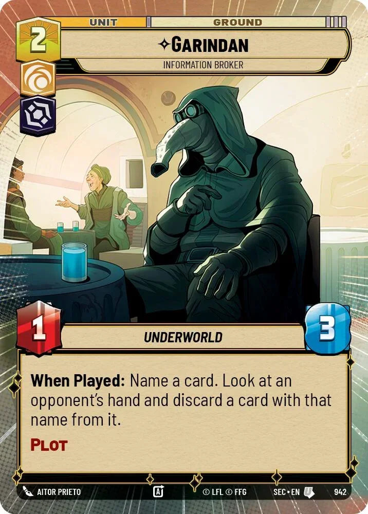 Garindan - Information Broker (Hyperspace Foil) (942) (942) [Secrets of Power]