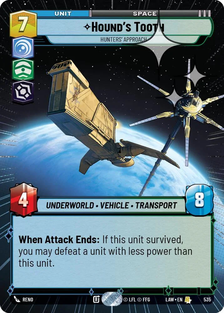 Hound's Tooth - Hunters' Approach (297) (Hyperspace Foil) (297) [A Lawless Time]