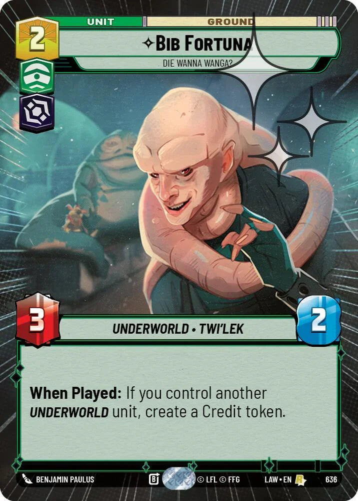 Bib Fortuna - Die Wanna Wanga? (398) (Hyperspace Foil) (398) [A Lawless Time]
