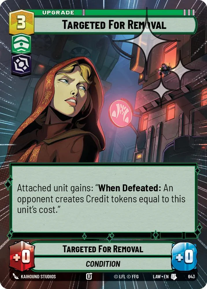 Targeted for Removal (405) (Hyperspace Foil) (405) [A Lawless Time]