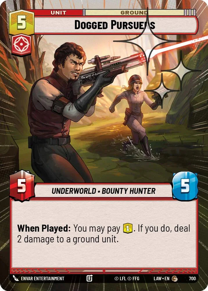 Dogged Pursuers (462) (Hyperspace Foil) (462) [A Lawless Time]