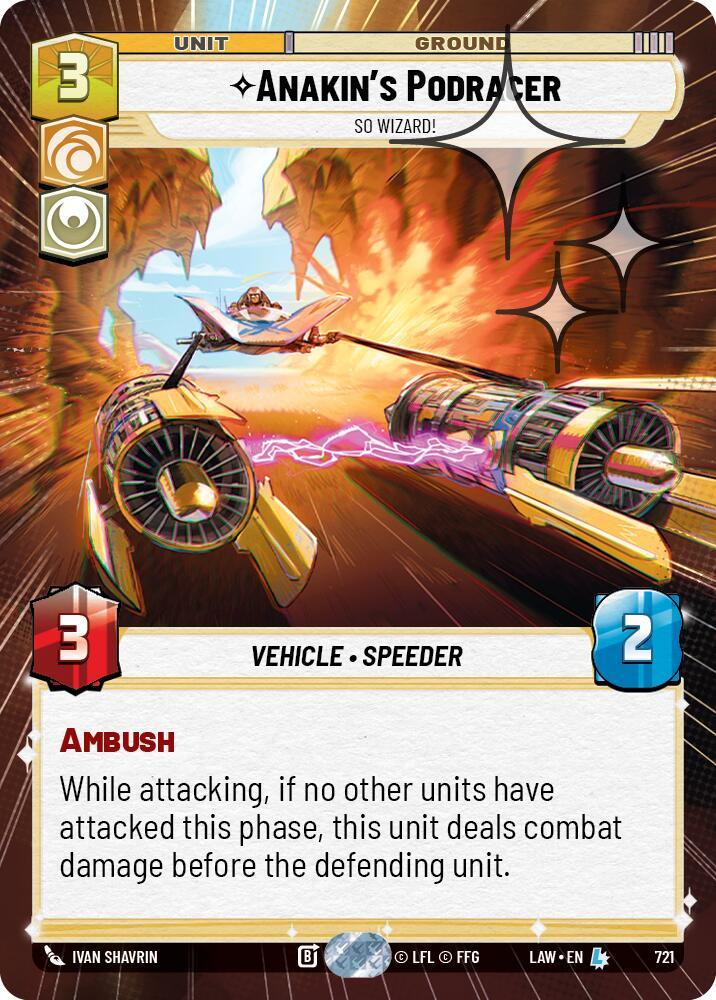 Anakin's Podracer - So Wizard! (483) (Hyperspace Foil) (483) [A Lawless Time]