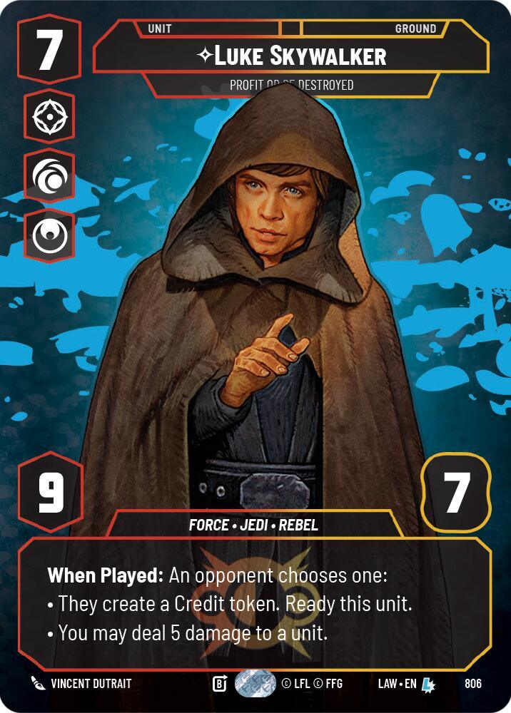 Luke Skywalker - Profit or Be Destroyed (Prestige) (806) (806) [A Lawless Time]