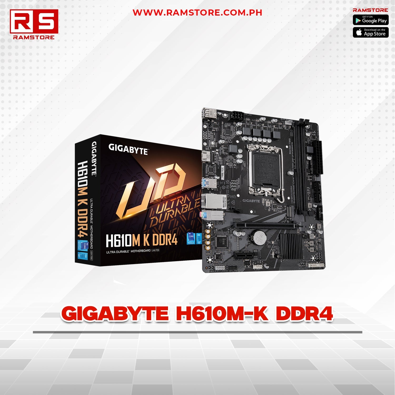 PCZ Motherboard Gigabyte H610M-K DDR4