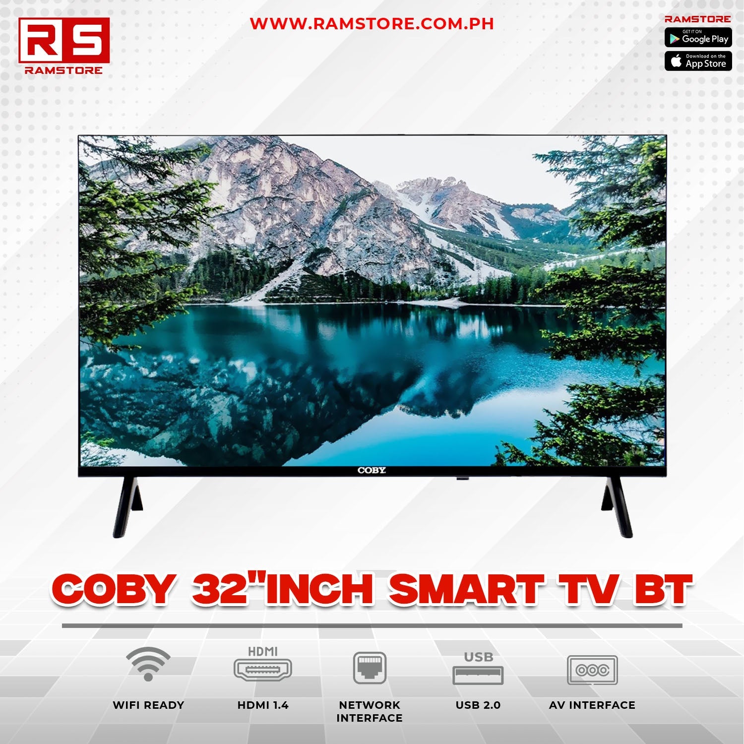 STA TV Coby 32"inch Smart TV BT