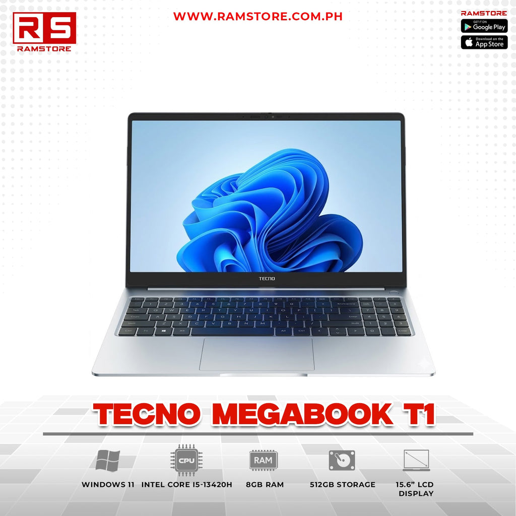LPR Laptop TECNO Megabook T1 - Intel Core i5-13420H 8GB 512GB SSD