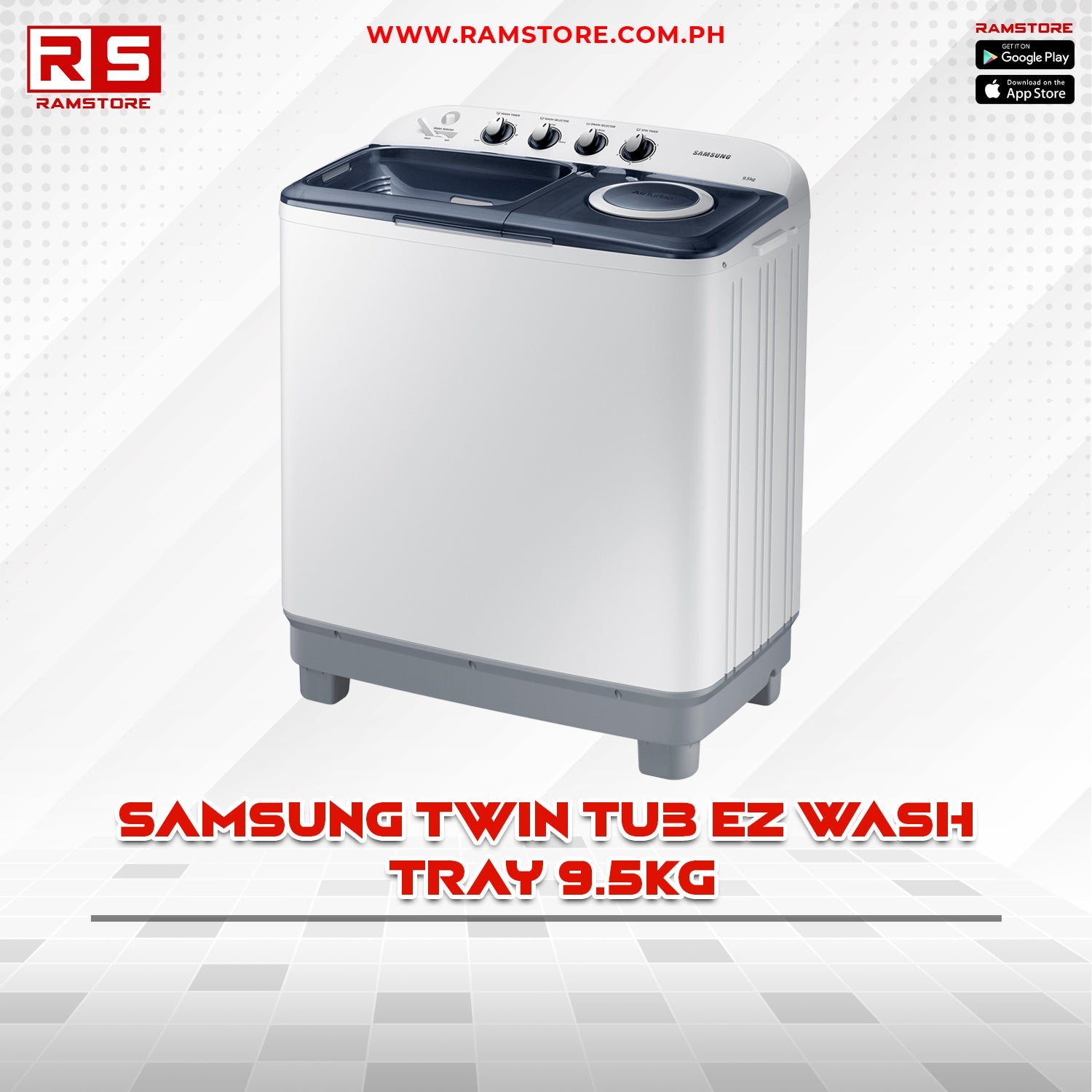 STA Washing Machine Samsung Twin Tub EZ Wash Tray 9.5KG