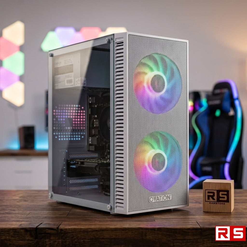 PCZ Desktop Computer Brandnew AMD Ryzen 5 5600GT & MATX White