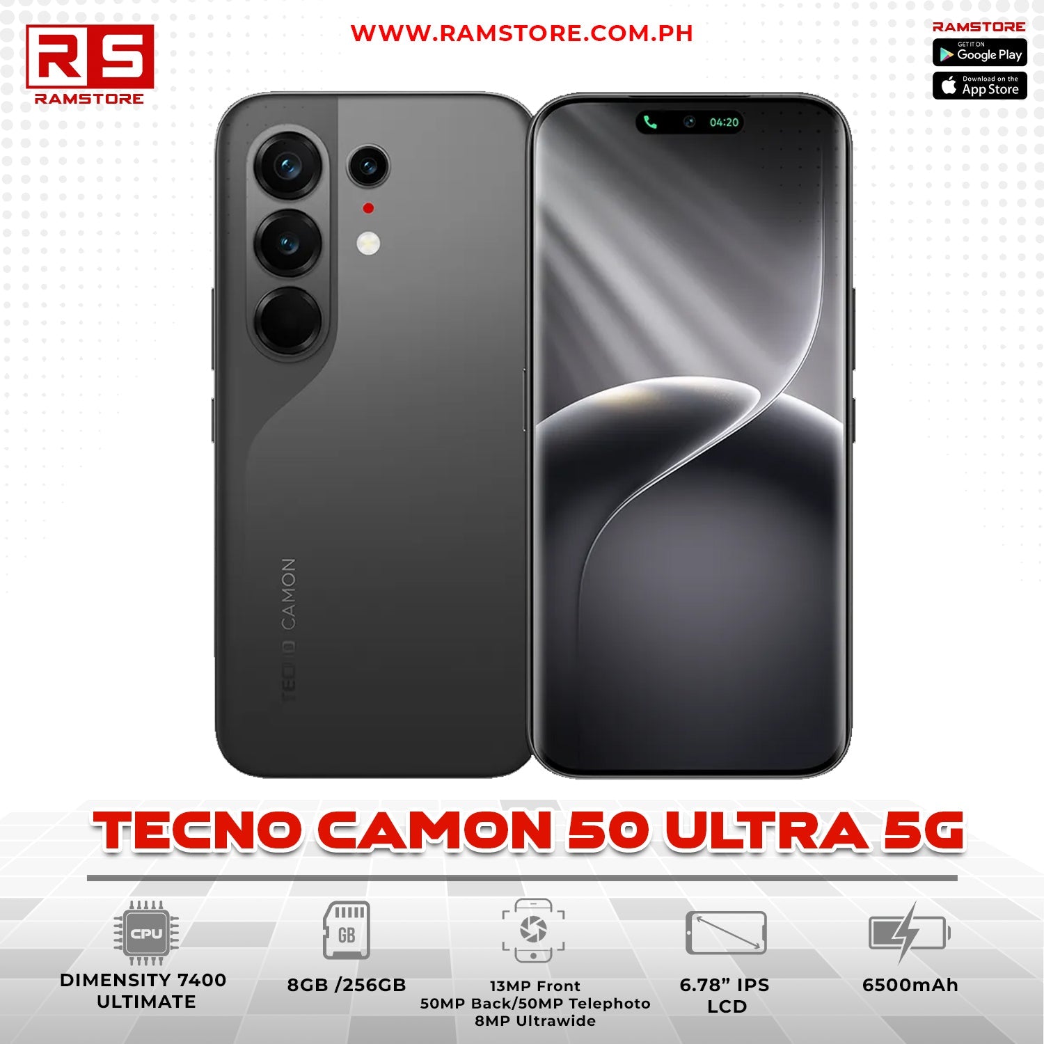 MBC Phone Tecno Camon 50 Ultra 5G 8GB 256GB
