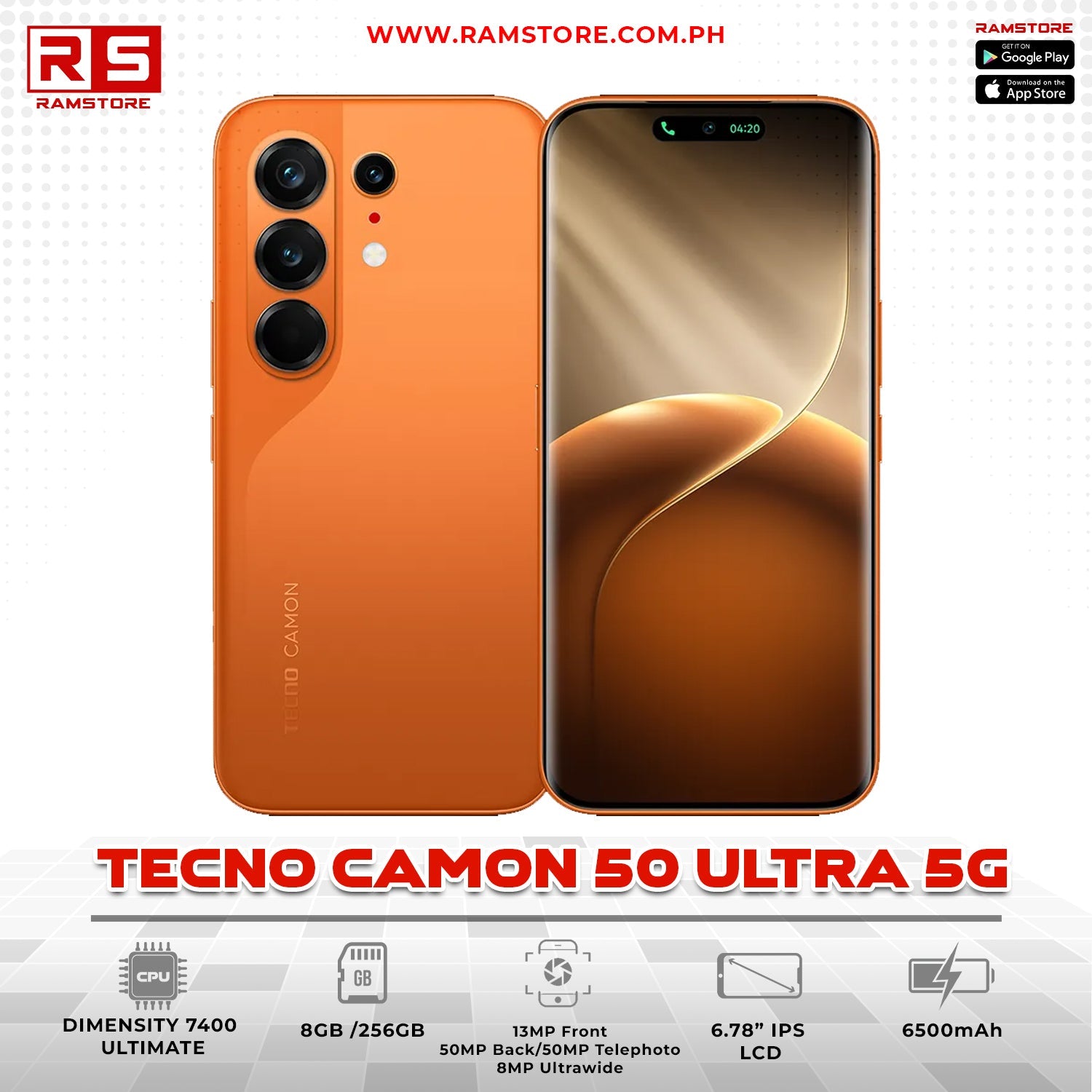 MBC Phone Tecno Camon 50 Ultra 5G 8GB 256GB