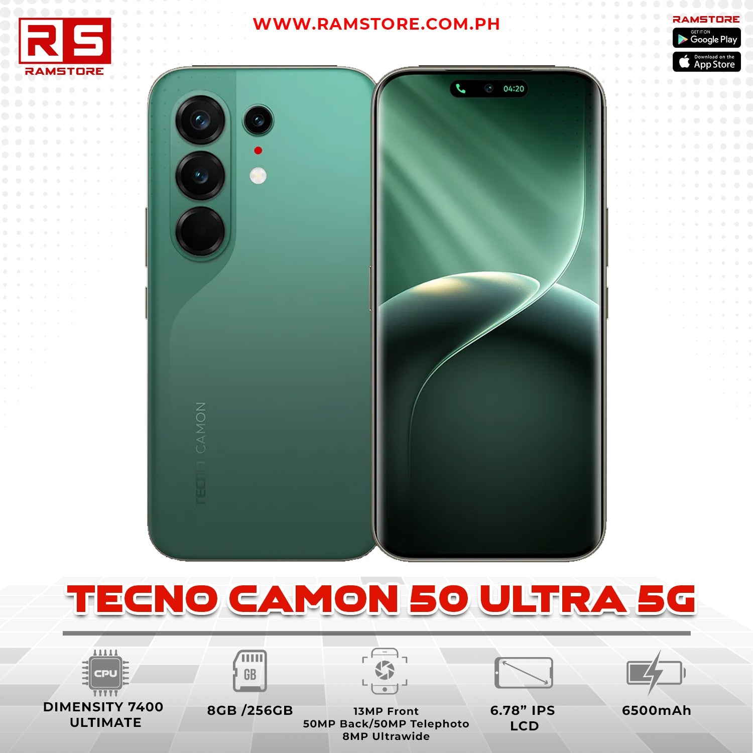 MBC Phone Tecno Camon 50 Ultra 5G 8GB 256GB