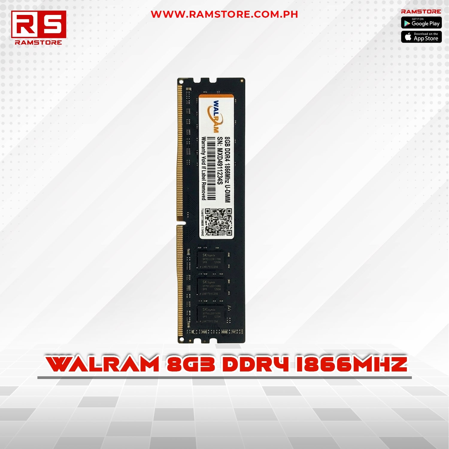 PCZ Mermory Walram 4GB DDR4 2666mhz
