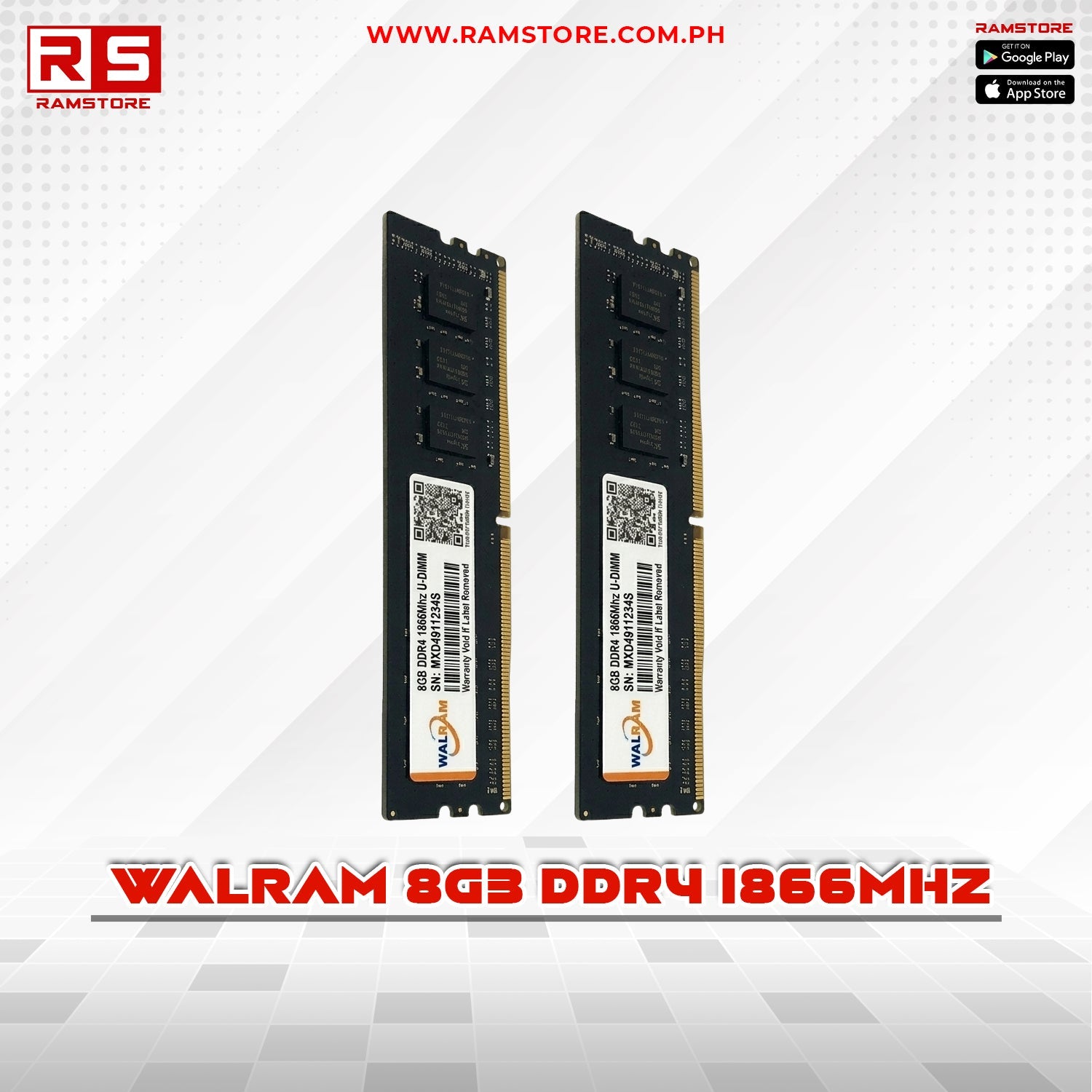 PCZ Mermory Walram 4GB DDR4 2666mhz