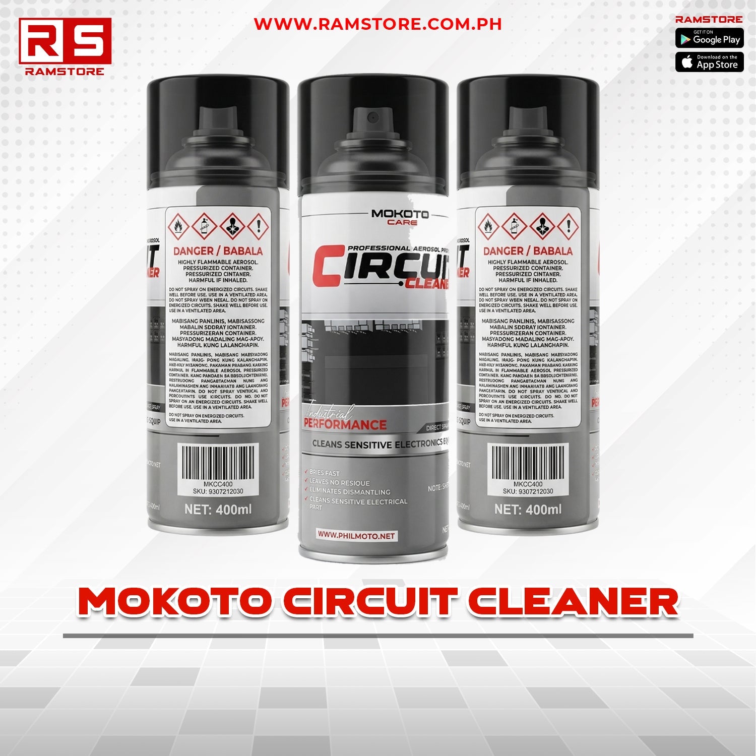 QS Circuit Cleaner 400ml Mokoto