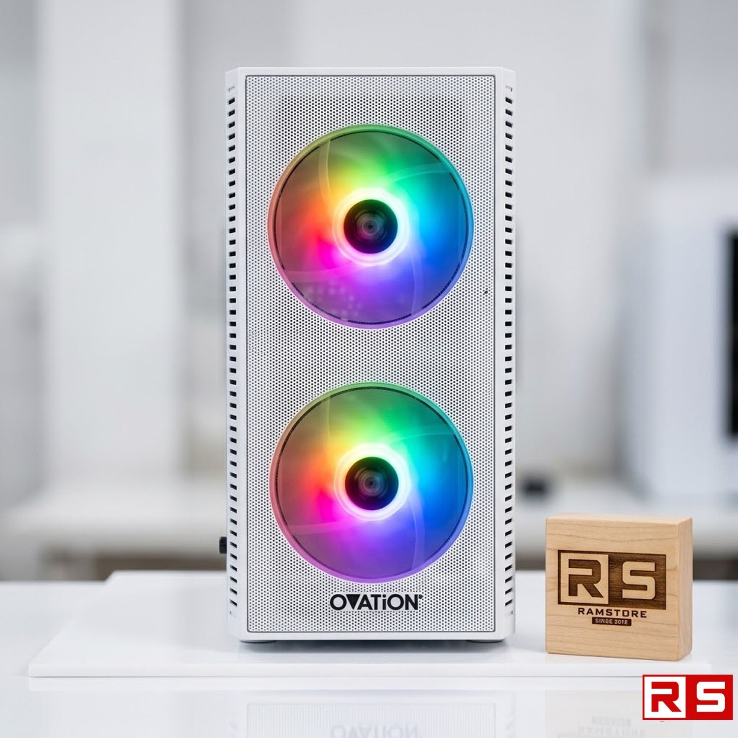 PCZ Case Matx Stargate Mesh 1.2 Psu + 2 Fan White