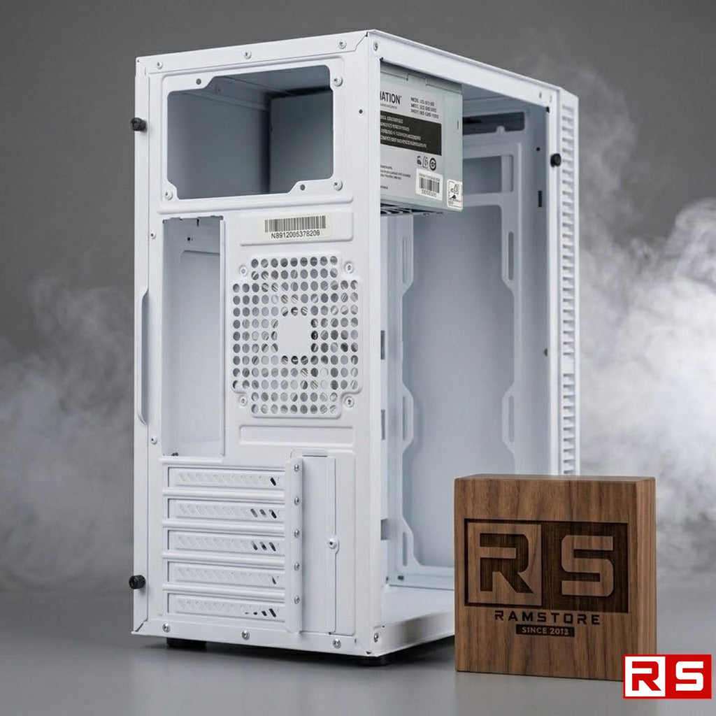 PCZ Case Matx Stargate Mesh 1.2 Psu + 2 Fan White