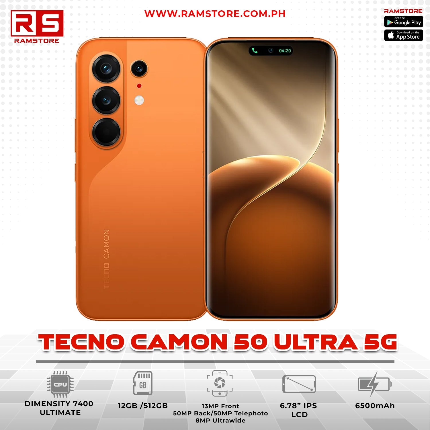 MBC Phone Tecno Camon 50 Ultra 5G 12GB 512GB