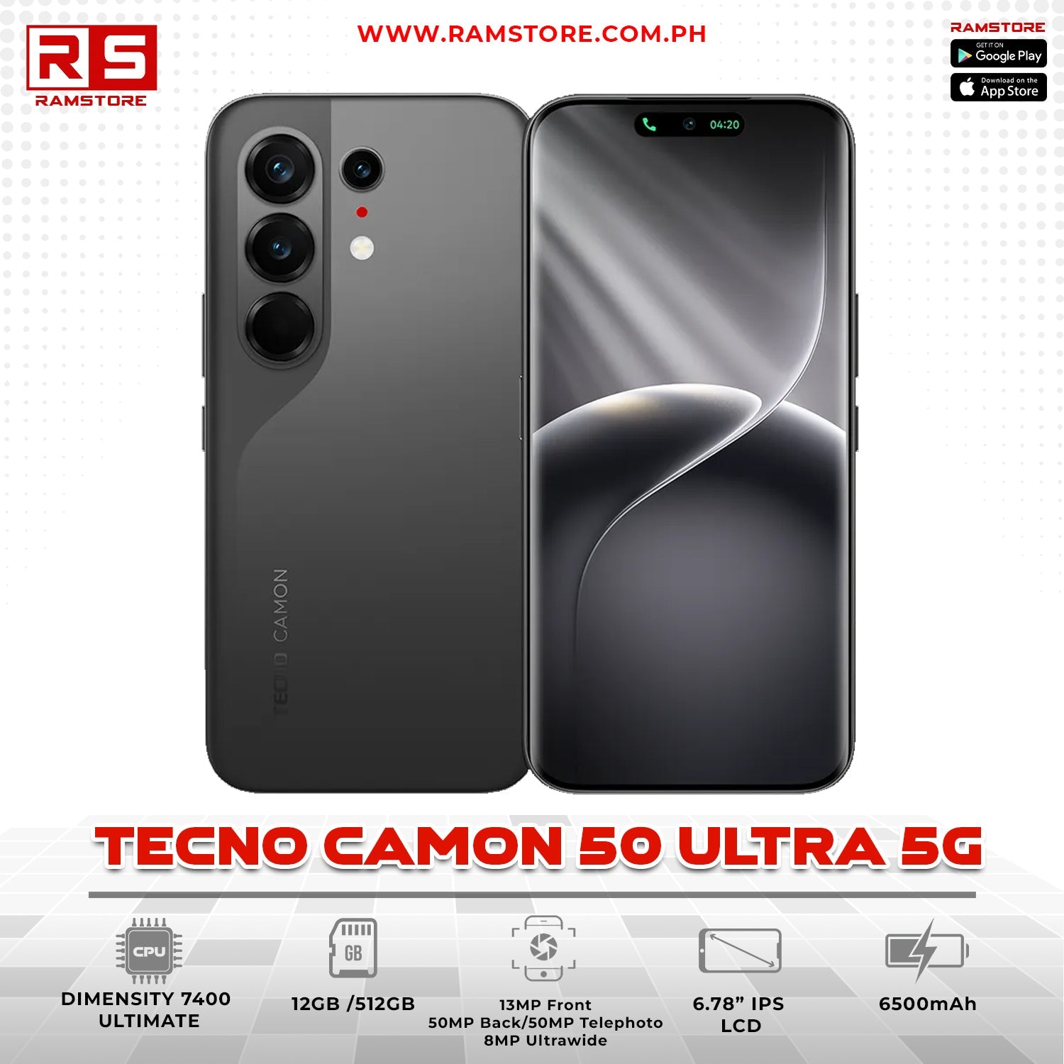 MBC Phone Tecno Camon 50 Ultra 5G 12GB 512GB
