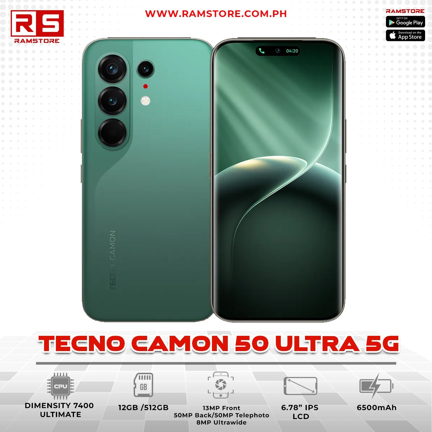 MBC Phone Tecno Camon 50 Ultra 5G 12GB 512GB