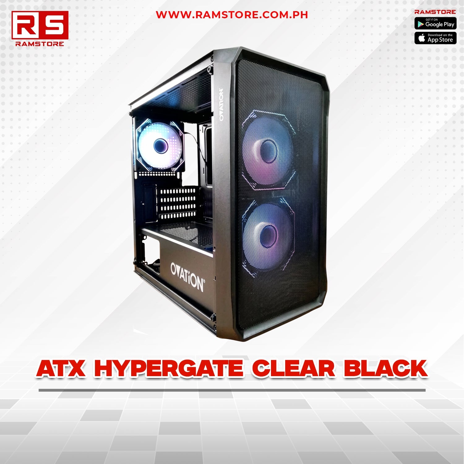 PCZ Case Atx Hypergate Clear black