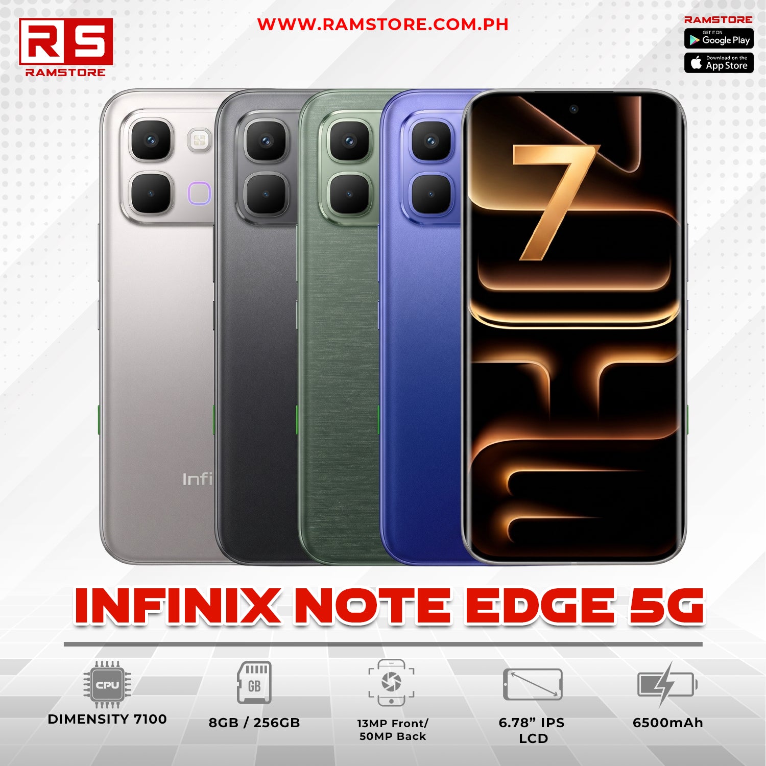 MBC Phone Infinix Note Edge 5G 8+256GB