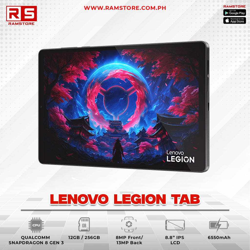 LPR Convertible Lenovo Legion Tab 8.8" - Qualcomm Snapdragon 8 Gen 3 12GB 256GB