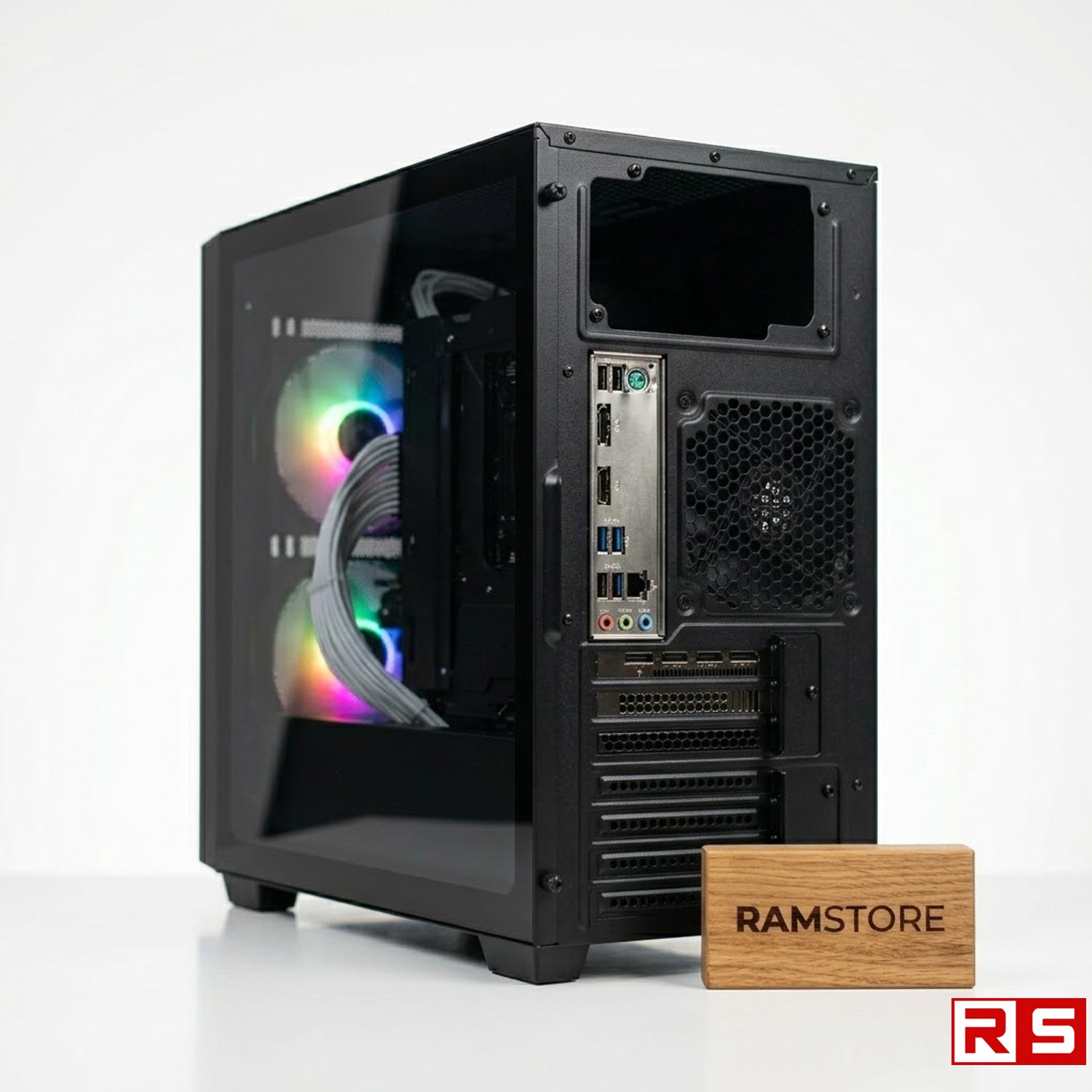 PCZ System Unit AMD A8-7680 & MATX Black