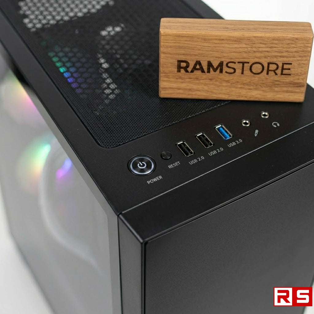 PCZ System Unit AMD A8-7680 & MATX Black
