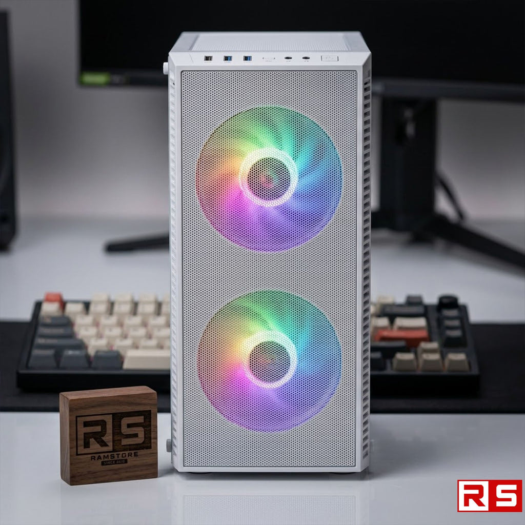 PCZ Desktop Computer Brandnew AMD A8-7680 & MATX White