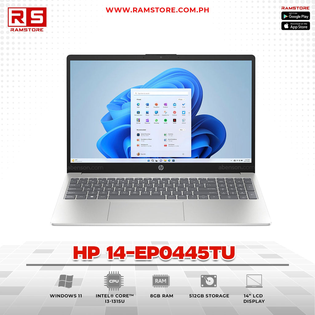 LPR Laptop HP 14-EP0445TU Series - I3-1315U 8GB 512GB SSD