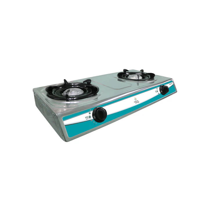 STA Gas Stove American Heritage Double Burner Stainless Steel