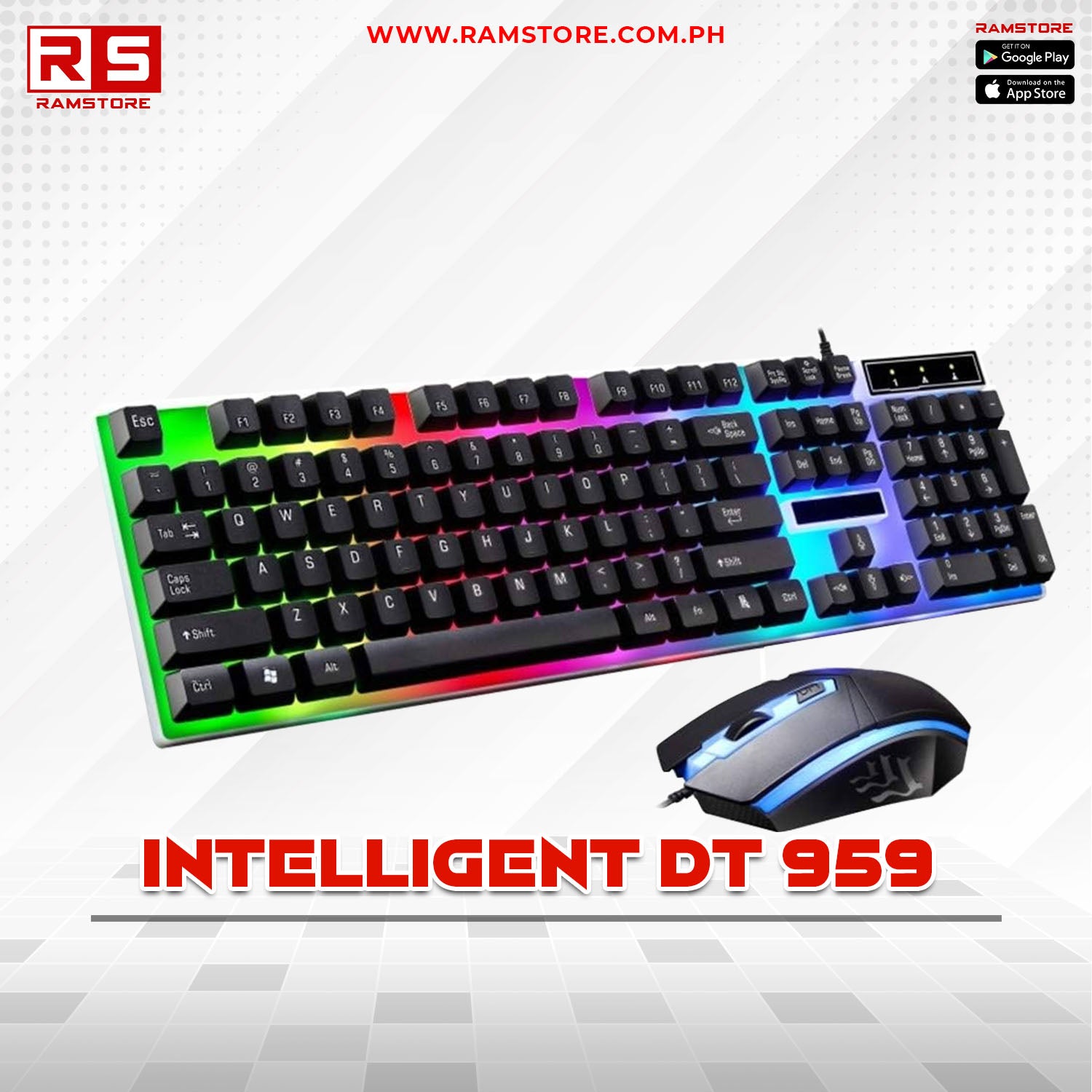 PCZ Keyboard Mouse Bundle Intelligent DT 959