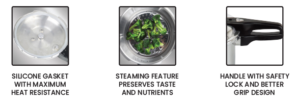 STA Pressure Cooker American Heritage 4.5Q Aluminum