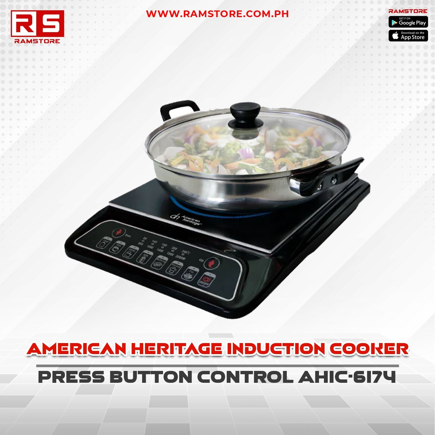 STA Induction Cooker American Heritage Touch Type
