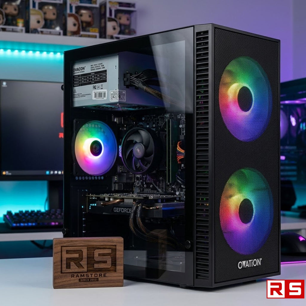 PCZ Desktop Computer Brandnew AMD Ryzen 5 5600GT & MATX Black