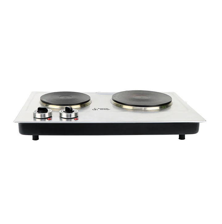 STA Stove American Heritage Double Hotplate Stainless Steel