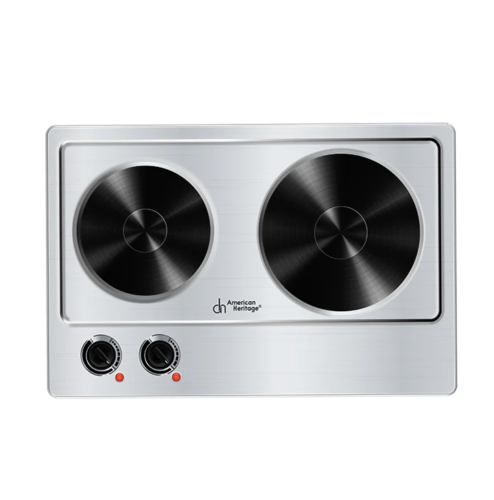 STA Stove American Heritage Double Hotplate Stainless Steel