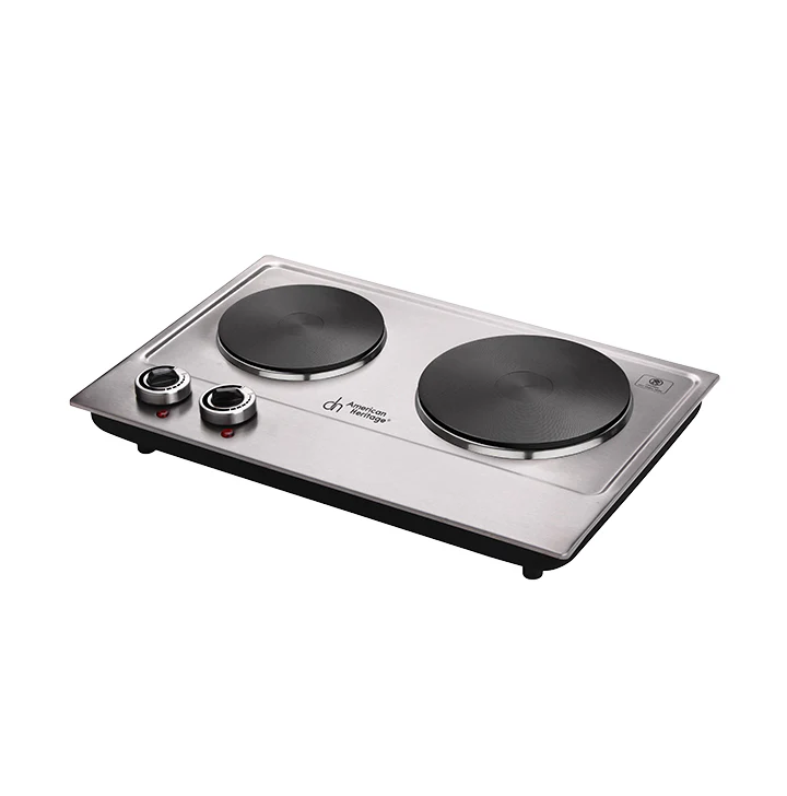 STA Stove American Heritage Double Hotplate Stainless Steel