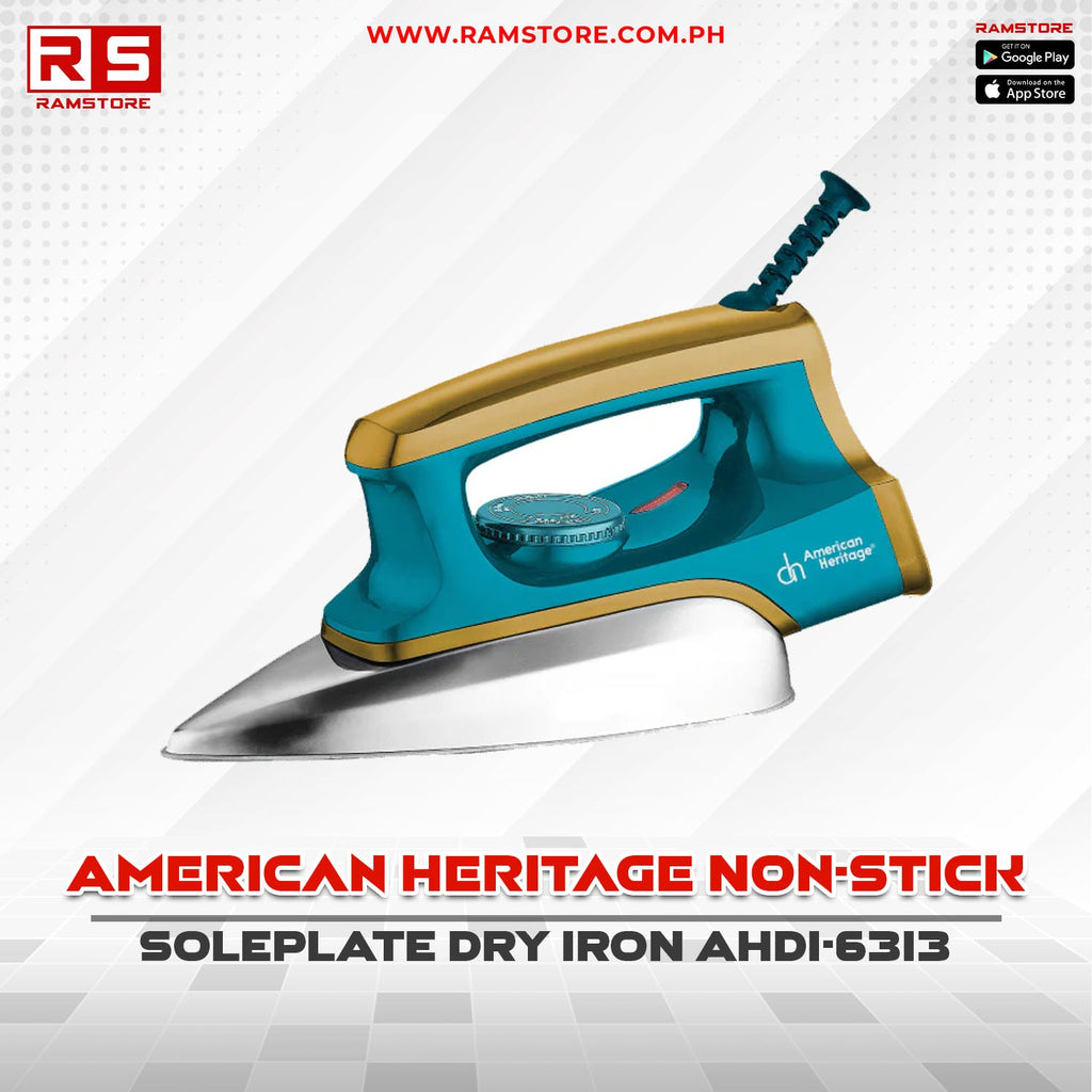 STA Dry Iron American Heritage Soleplate Non-Stick