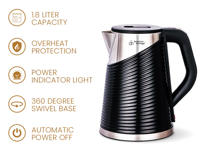 STA Kettle American Heritage 1.8L SS Cordless