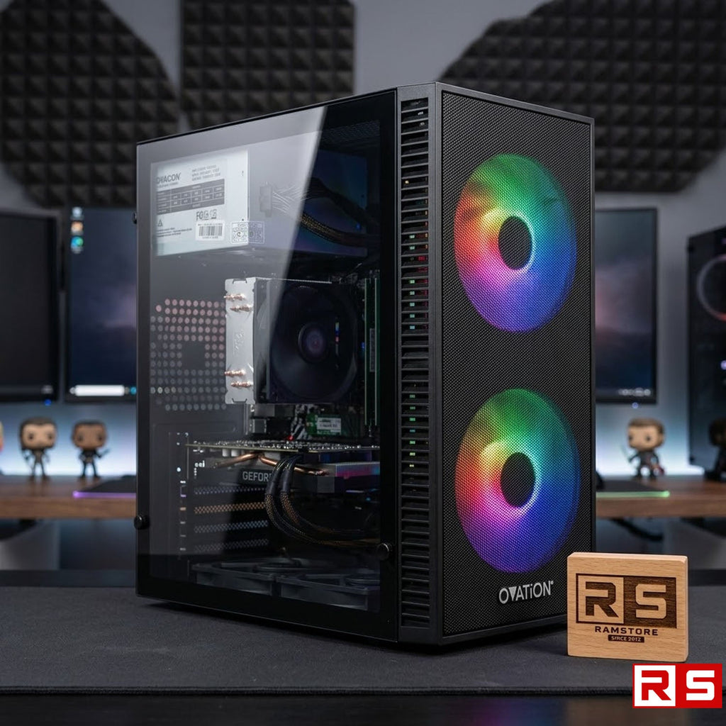 PCZ Desktop Computer Brandnew Ryzen 5 3400G & MATX Black