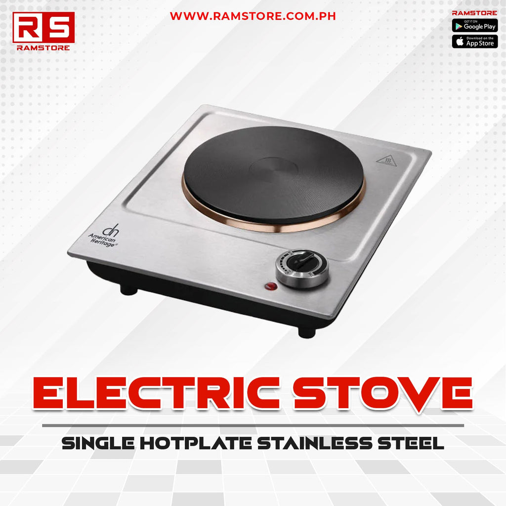 STA Stove American Heritage Single Hotplate Stainless Steel