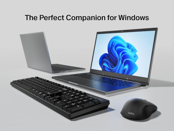 BELKIN CONNECT WIRELESS KEYBOARD AND MOUSE COMBO ENGLISH (INTERNATIONAL LAYOUT) BBZ010TT