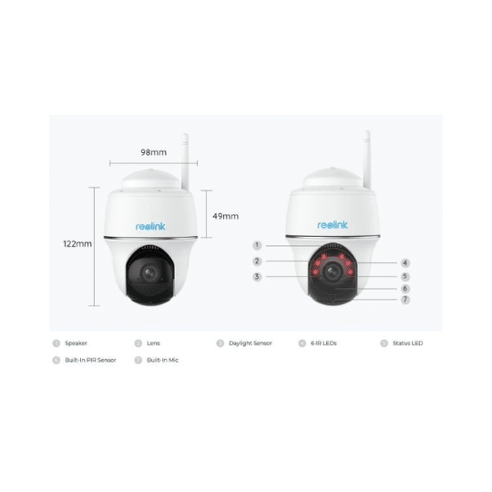 Reolink Argus PT Lite 3MP Smart Pan-Tilt Wireless Security Camera