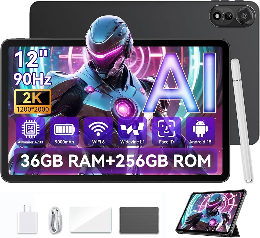Blackview Tab 12.7 12GB + 256GB Cam 13MP+16MP Andrid 15 wifi only LINK_8_SET_GREY