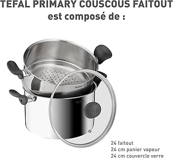 TEFAL COUSCOUS POT 24CM PRIMARY E3089505